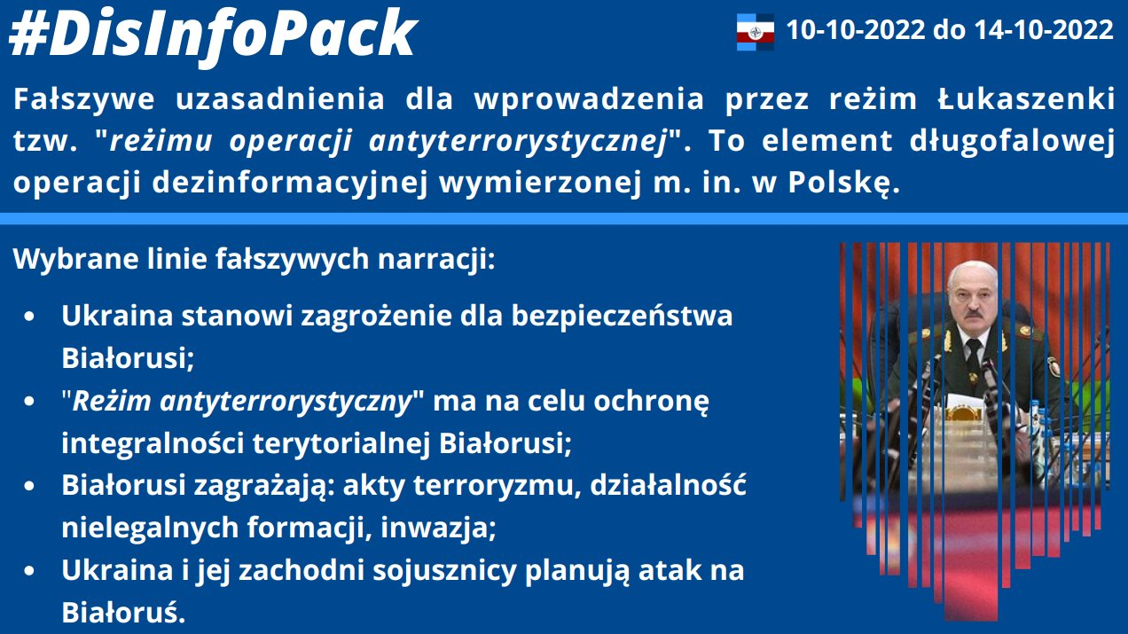 07/10/2022: Rosyjskie straszenie zagładą nuklearną. W #DisInfoPack prezentujemy wybrane tezy i cytowania z wypowiedzi Miedwiediewa, będące elementem presji psychologicznej – zastraszania zagładą nuklearną – kierowaną do opinii publicznej państw Zachodu. Nie daj się zastraszyć!