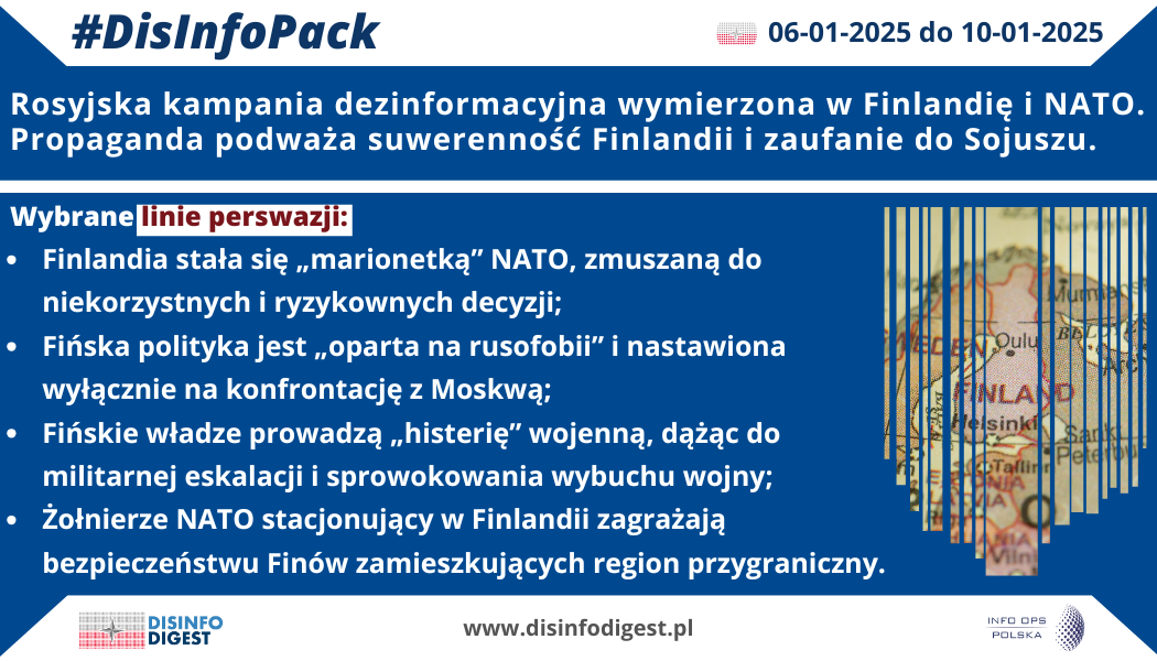 Rosyjska kampania dezinformacyjna wymierzona w Finlandię i NATO