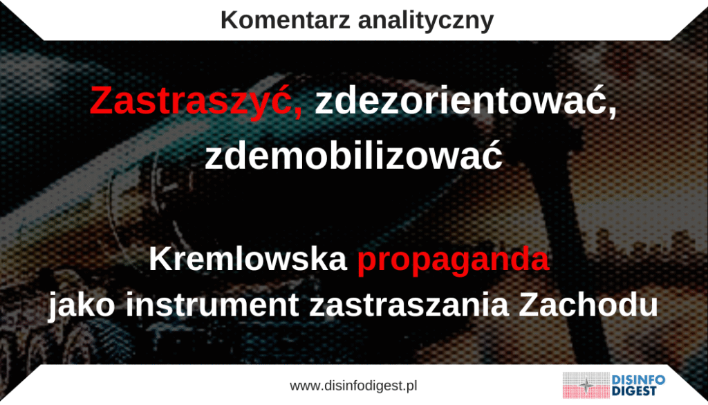 Rosyjska propaganda, operująca na pograniczu wojny psychologicznej i manipulacji strategicznej, coraz częściej wykorzystuje strach jako podstawowe narzędzie wpływu. W kontekście trwającej wojny w Ukrainie oraz eskalującego napięcia wokół granic NATO, rosyjskie kanały dezinformacyjne intensyfikują przekazy mające na celu destabilizację psychologiczną zarówno wśród odbiorców wewnętrznych w Rosji, jak i zewnętrznych, przede wszystkim mieszkańców Europy Środkowo-Wschodniej, w tym Polski.