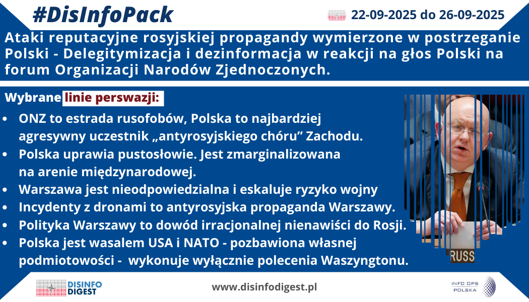 Delegitymizacja i dezinformacja w reakcji na głos Polski na forum ONZ