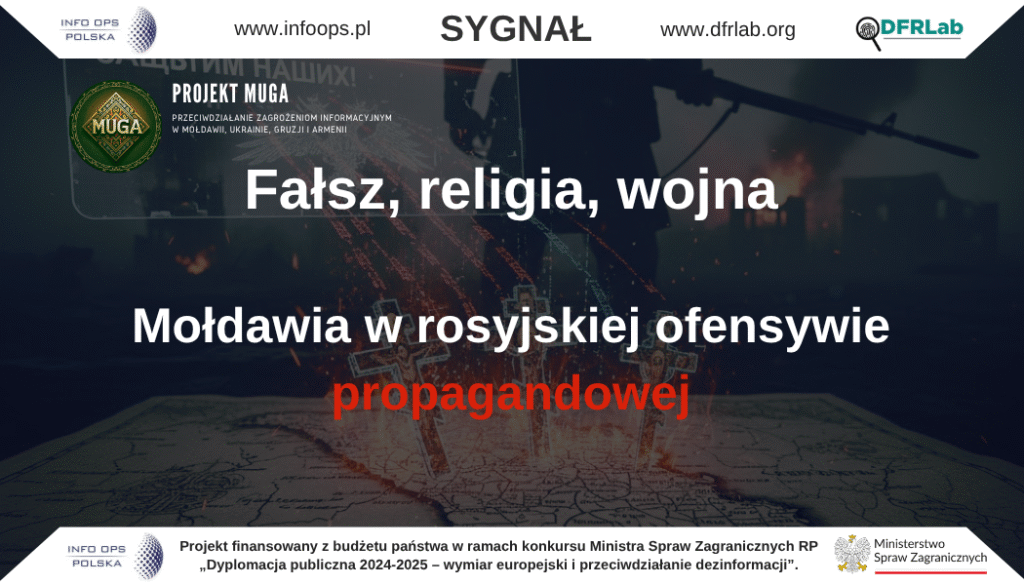 Sierpień 2025 roku był w mołdawskiej przestrzeni informacyjnej okresem wzmożonej aktywności rosyjskiej propagandy, zogniskowanej wokół zbliżających się wyborów parlamentarnych. Kampanie dezinformacyjne Kremla miały charakter zintegrowany – łączyły wątki polityczne, tożsamościowe, religijne i militarne, tworząc spójny obraz Mołdawii jako państwa słabego, zależnego od Zachodu i zagrożonego utratą suwerenności. Ich nadrzędnym celem pozostaje podważenie legitymizacji władz, osłabienie poparcia dla kursu proeuropejskiego oraz wzmacnianie prorosyjskich nastrojów społecznych.
Główne osie propagandy
„Rumunia kontroluje Mołdawię i planuje tłumienie opozycji”
Narracje przedstawiają relacje Mołdawii z Rumunią jako zależność kolonialną, wskazując na rzekome dążenie Bukaresztu do aneksji. Kreowany obraz „marionetkowego państwa” ma wzmacniać strach przed utratą suwerenności i prezentować prorosyjską opozycję jako jedyną siłę broniącą narodowych interesów.
„Rumunia i Mołdawia planują atak na Naddniestrze”
Kremlowskie źródła sugerują, że Kiszyniów – przy wsparciu Rumunii i Zachodu – rozważa działania militarne przeciwko separatystycznemu regionowi. Wątki te mają utwierdzać odbiorców w przekonaniu, że Rosja jest „oblężoną twierdzą” broniącą pokoju, a Mołdawia jest niezdolna do samodzielnego prowadzenia polityki.
„Sandu i PAS to reżim autorytarny”
Kontynuowana jest linia narracyjna przedstawiająca prezydent Maię Sandu i partię PAS jako dyktatorską strukturę kontrolującą sądy, policję i media. Wykorzystywane są materiały z protestów i manipulowane nagrania, które mają potwierdzać brutalność służb i represyjny charakter władzy.
„Władza fałszuje wybory”
Pojawiają się zarzuty o wykorzystywanie zasobów państwowych przez PAS, manipulacje w komisjach wyborczych i dyskryminację opozycji. Przekazy te mają przygotować grunt pod ewentualne zakwestionowanie wyników wyborów i osłabić zaufanie do Centralnej Komisji Wyborczej.
„Mołdawia utraci suwerenność”
Święta narodowe, takie jak Dzień Niepodległości czy Dzień Języka Rumuńskiego, przedstawiane są jako element kampanii propagandowej Sandu. Narracje te wykorzystują emocje patriotyczne i religijne, sugerując, że integracja europejska oznacza utratę państwowości i podporządkowanie Unii Europejskiej.
„Władza przeciwko tradycji i cerkwi”
Wypowiedzi duchownych cytowane w prorosyjskich mediach służą budowaniu konfliktu między cerkwią a państwem. Liberalne reformy i współpracę z Zachodem przedstawia się jako sprzeczne z wartościami narodowymi i religijnymi.
„Policja brutalnie tłumi protesty”
Przypadki interwencji policji wobec demonstrantów przedstawiane są jako dowód na autorytaryzm i upadek demokracji. W ten sposób konstruowany jest obraz Mołdawii jako „represyjnego reżimu” odległego od standardów Unii Europejskiej.
„Mołdawia pogrąża się w kryzysie”
W przekazach eksponuje się wzrost przestępczości, bezrobocia i emigracji. Kryzys gospodarczy przedstawiany jest jako rezultat polityki rządu i dowód na niezdolność Zachodu do realnej pomocy.
„UE ingeruje w politykę Mołdawii”
Wizyty zagranicznych przywódców interpretowane są jako ingerencja w proces wyborczy i dowód uzależnienia PAS od Brukseli. W tym kontekście sankcje wobec prorosyjskich liderów określane są jako „polityczne prześladowania inspirowane przez Zachód”.
„Lider PAS wysyła Mołdawian na wojnę”
W sierpniu rozpowszechniano deepfake z udziałem Igora Grosu, na którym rzekomo obraża obywateli i mówi o wysyłaniu Mołdawian na front. Wideo, stylizowane na materiał stacji Digi24, było przykładem nowej generacji manipulacji audiowizualnych, używanych do dyskredytacji proeuropejskich liderów.
Komentarz analityczny
Sierpniowy monitoring infosfery Mołdawii potwierdza trwałość rosyjskiego ekosystemu dezinformacyjnego oraz jego zdolność do adaptacji w okresach kampanii wyborczych. W porównaniu z lipcem, działania te stały się bardziej agresywne i zindywidualizowane, co widać w zastosowaniu technologii deepfake, kampaniach przeciwko konkretnym osobom i wykorzystaniu treści religijnych.
Główne linie rosyjskiej strategii informacyjnej wobec Mołdawii można sprowadzić do czterech celów operacyjnych:
delegitymizacji procesu wyborczego i instytucji państwowych,
eksploatacji tematów tożsamościowych i religijnych w celu polaryzacji społeczeństwa,
wzmacniania obrazu Zachodu jako źródła chaosu i kolonizacji,
utrzymywania w świadomości społecznej przekonania, że tylko Rosja może zagwarantować pokój i stabilność.
Kampanie te wykorzystywały równocześnie tradycyjne media, sieci społecznościowe oraz infrastrukturę platform cyfrowych (TikTok, Telegram, Threads), które w sierpniu stały się głównym polem rosyjskiej aktywności. Ujawnienie aplikacji „Taito” i sieci 910 kont rozpowszechniających prorosyjską propagandę potwierdza skalę systemowych prób wpływu na proces wyborczy. W odpowiedzi władze mołdawskie – przy wsparciu platform cyfrowych i partnerów zachodnich – rozpoczęły blokowanie kont i wdrażanie procedur weryfikacyjnych, co stanowi jeden z pierwszych przykładów skoordynowanej obrony informacyjnej w regionie.
Projekt MUGA – Mołdawia
Publikacja powstała na podstawie bieżącego monitoringu środowiska informacyjnego Mołdawii, realizowanego w ramach projektu MUGA – moduł II („Śledztwa cyfrowe i analiza operacji wpływu na rzecz bezpieczeństwa środowiska informacyjnego społeczeństw Mołdawii, Ukrainy, Gruzji i Armenii”). Projekt jest realizowany przez Fundację INFO OPS Polska oraz DFRLab (Atlantic Council). Działania finansowane są z budżetu państwa w ramach konkursu Ministra Spraw Zagranicznych RP „Dyplomacja publiczna 2024–2025 – wymiar europejski i przeciwdziałanie dezinformacji”. Publikacja wyraża wyłącznie poglądy autorów i nie może być utożsamiana z oficjalnym stanowiskiem Ministerstwa Spraw Zagranicznych Rzeczypospolitej Polskiej.