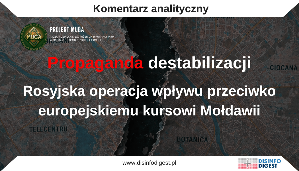 Propaganda destabilizacji.Rosyjska operacja wpływu przeciwko europejskiemu kursowi Mołdawii