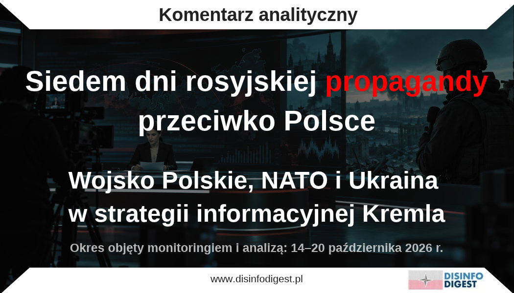 Siedem dni rosyjskiej propagandy przeciwko Polsce. Wojsko Polskie, NATO i Ukraina w strategii informacyjnej Kremla